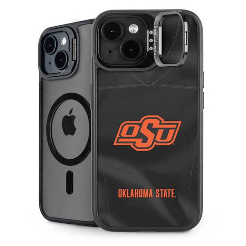 Oklahoma State University Black Jersey iPhone 14 Kickstand Case